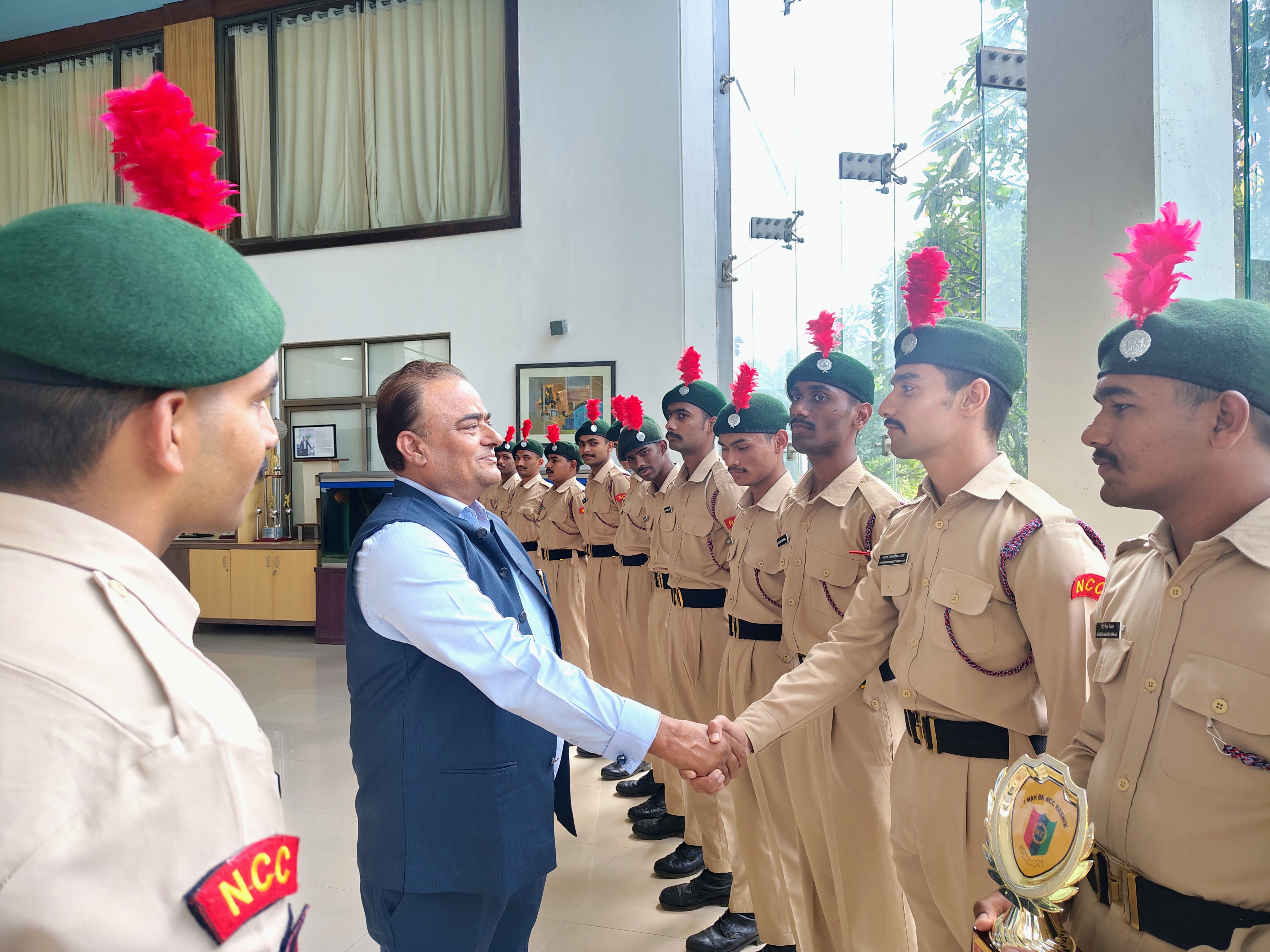 Cadets with Hon. Chairman Sir